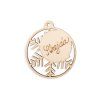 Wooden Ornament Snowflake 62 mm