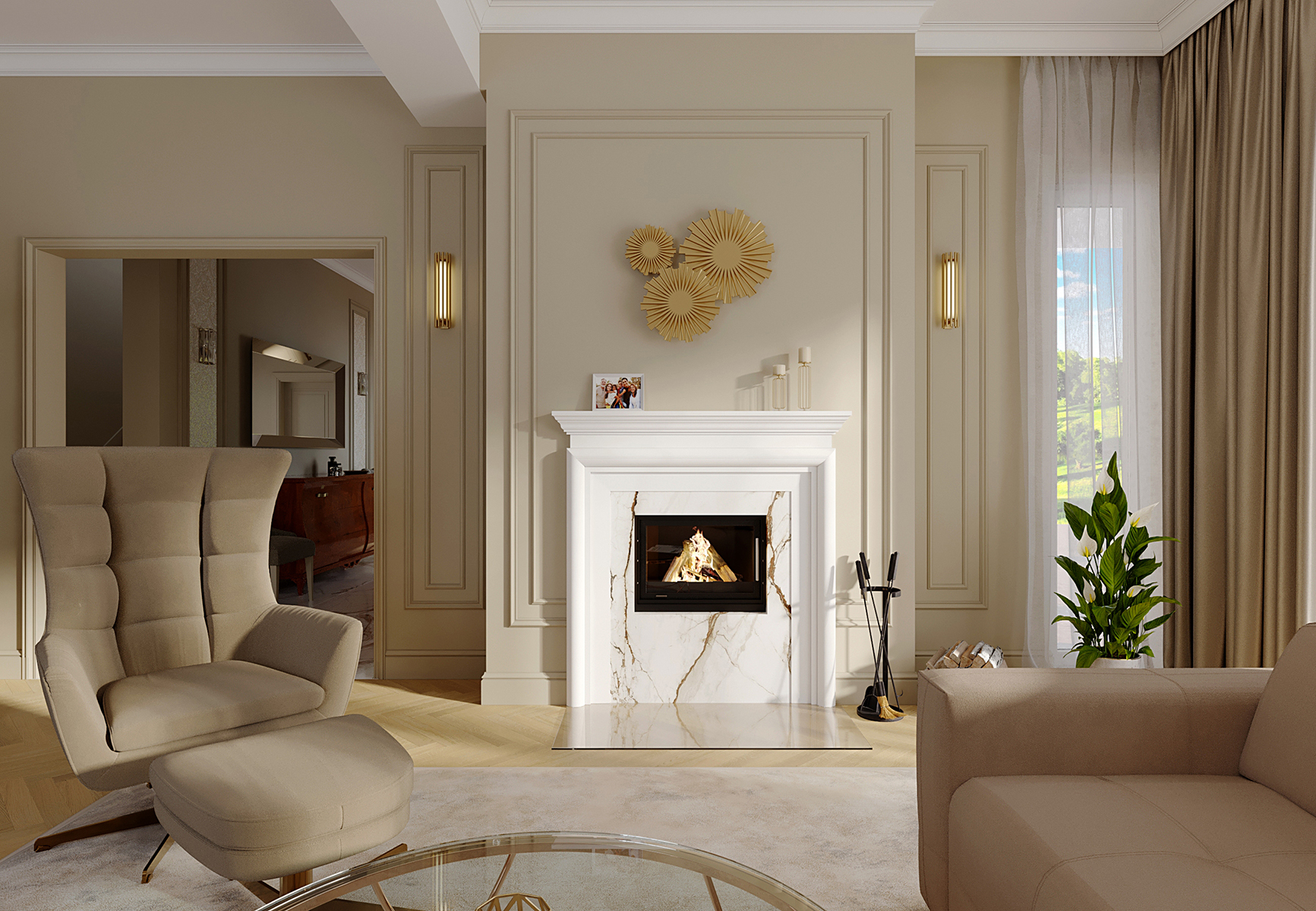 NÁVRH A VIZUALIZÁCIA INTERIÉRU OBÝVACEJ ČASTI DOMU