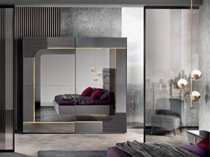 Skvostná šatníková skriňa CRYSTAL