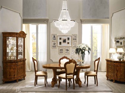 Rustikálny nábytok do jedálne VERSAILLES Noce