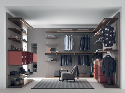Vnútorné vybavenie „WALK IN“ šatníka PRATICO