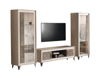 Exkluzívna moderná TV skrinka a 1-dverové vitríny MARCO POLO