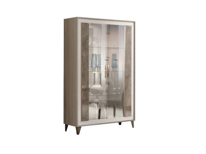 Exkluzívna moderná 2-dverová vitrína AMBRA
