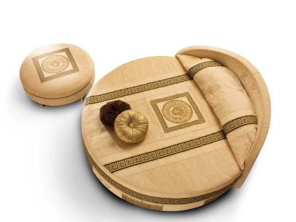 LENTINI čalúnená okrúhla posteľ