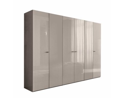 CLAIRE Šatníková skriňa 6dverová