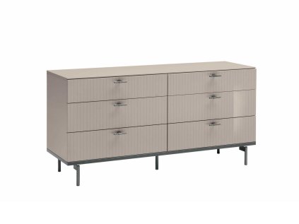 CLAIRE komoda šesťzásuvková