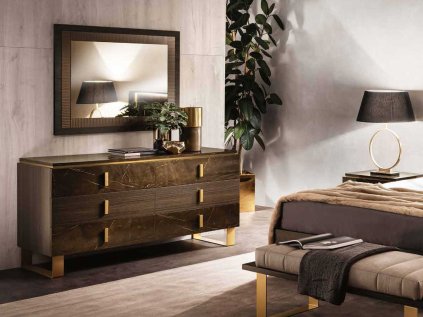 6-zásuvková komoda so zrkadlom ESSENZA