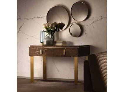 Konzola a okrúhle zrkadlá ESSENZA