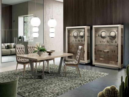 Dizajnový jedálenský stôl NET s rozťahovaním