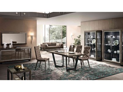 Dizajnový jedálenský stôl NET s rozťahovaním