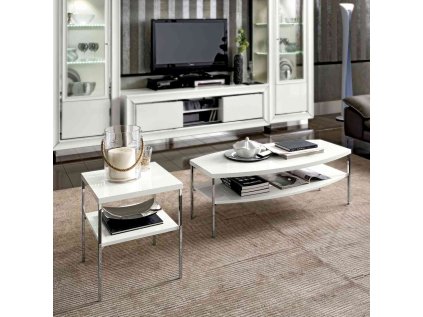 Moderný konferenčný stolík štvorec DAMA BIANCA