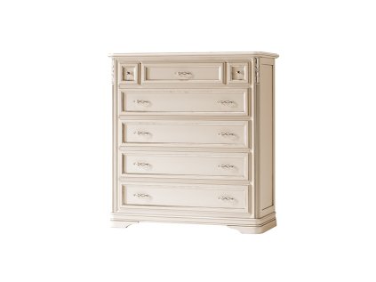 Rustikálna 4-zásuvková komoda so šperkovnicou MARCO POLO