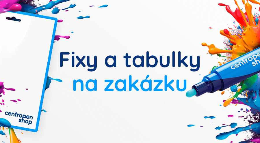 Reklamní fixy a stíratelné tabulky na zakázku