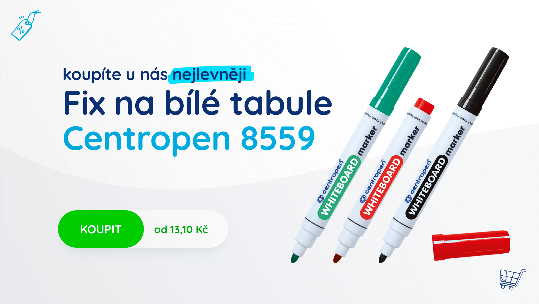 Centropen 8559 na bílé tabule