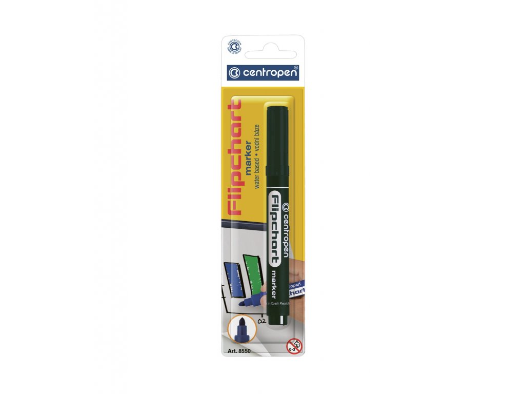 Marker for Flipchart, Centropen 8550, 2.5 mm Paint Markers Pens