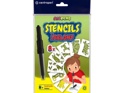 503 sablony motivu farmy pro foukaci fixy airpens centropen 9996 h