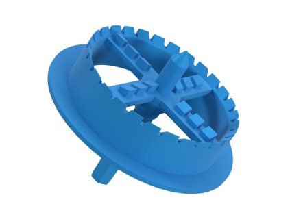 Frézka PVC 70mm modrá