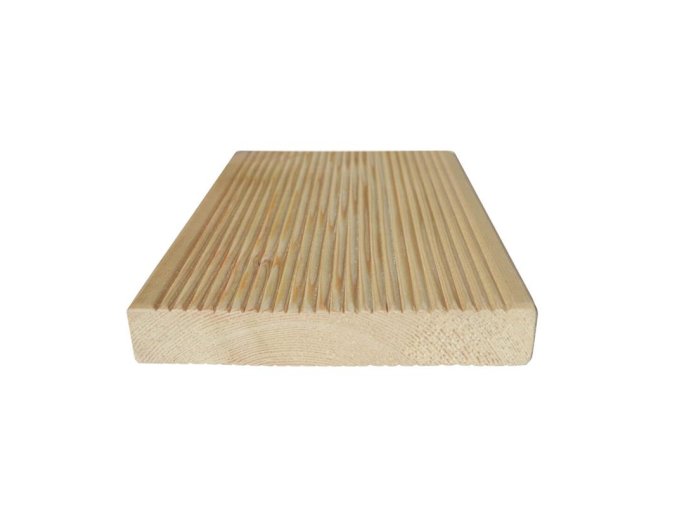 Rýhovaná prkna - sibiřský/dahurský modřín 27x143 mm