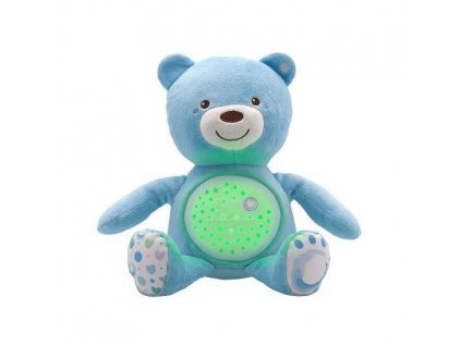 CHICCO Medvedík uspávačik s projektorom a hudbou Baby Bear First Dreams - modrá 0m+