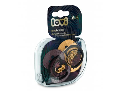 lovi utisujuci dynamicky cumlik jungle vibes girl 6 18m 2 ks