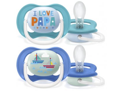 Philips AVENT Cumlík Ultra air text 6-18m chlapec 2 ks