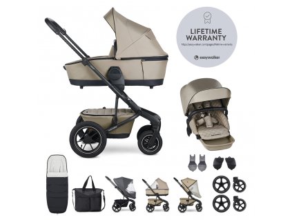 EASYWALKER Kočík kombinovaný Harvey⁵ Premium Pearl Taupe XXL AIR