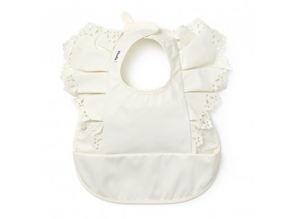 baby bib vanilla white elodie details 30400159102NA