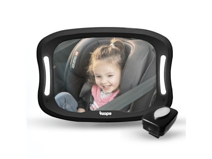 Zopa Zrcátko s LED podsvícením, Black