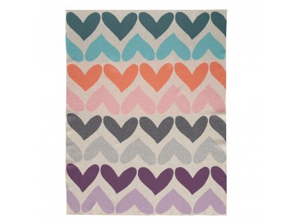 Deka Harmony Pure Hearts 100% bavlna 80x100 cm