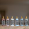 BIBS Baby Bottle sklenena flasa 110ml farby square