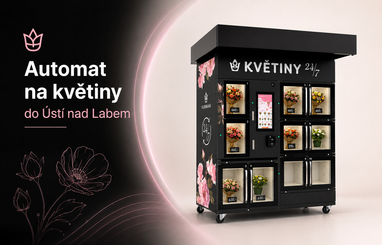 Automat na kvety do Ústí nad Labem
