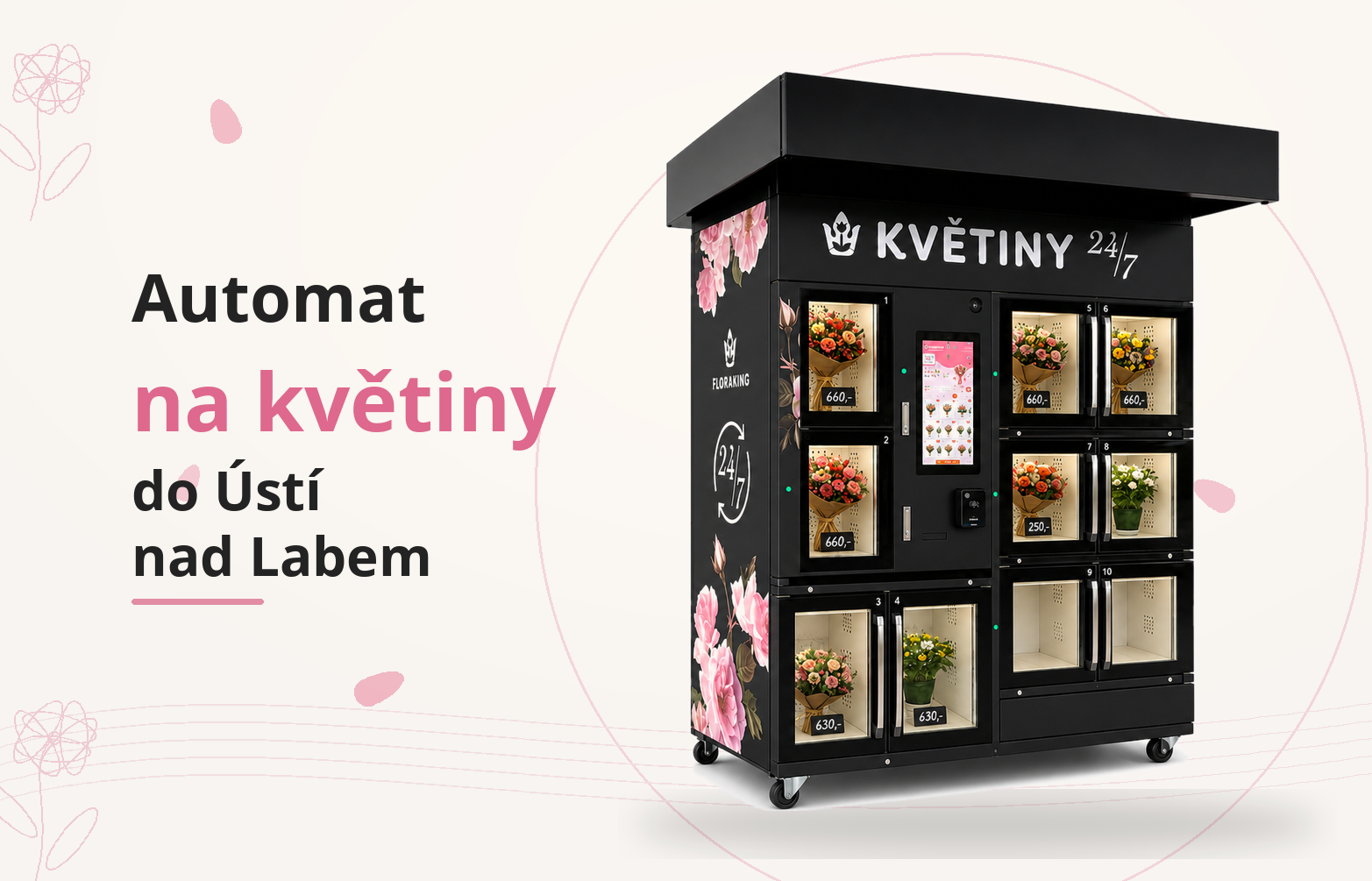 Automat na kvety do Ústí nad Labem