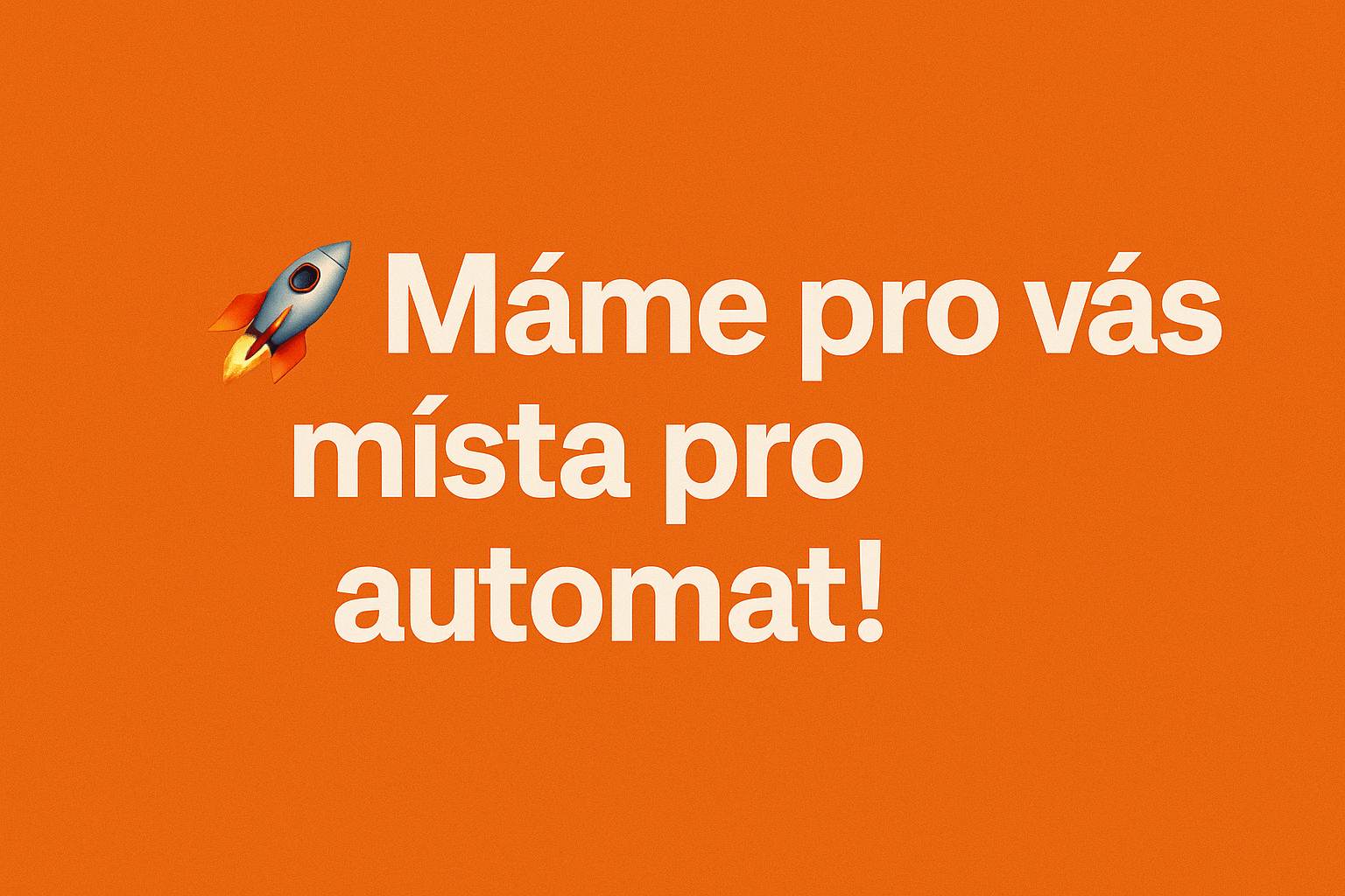 Máme pro vás místa pro prodejní automaty!