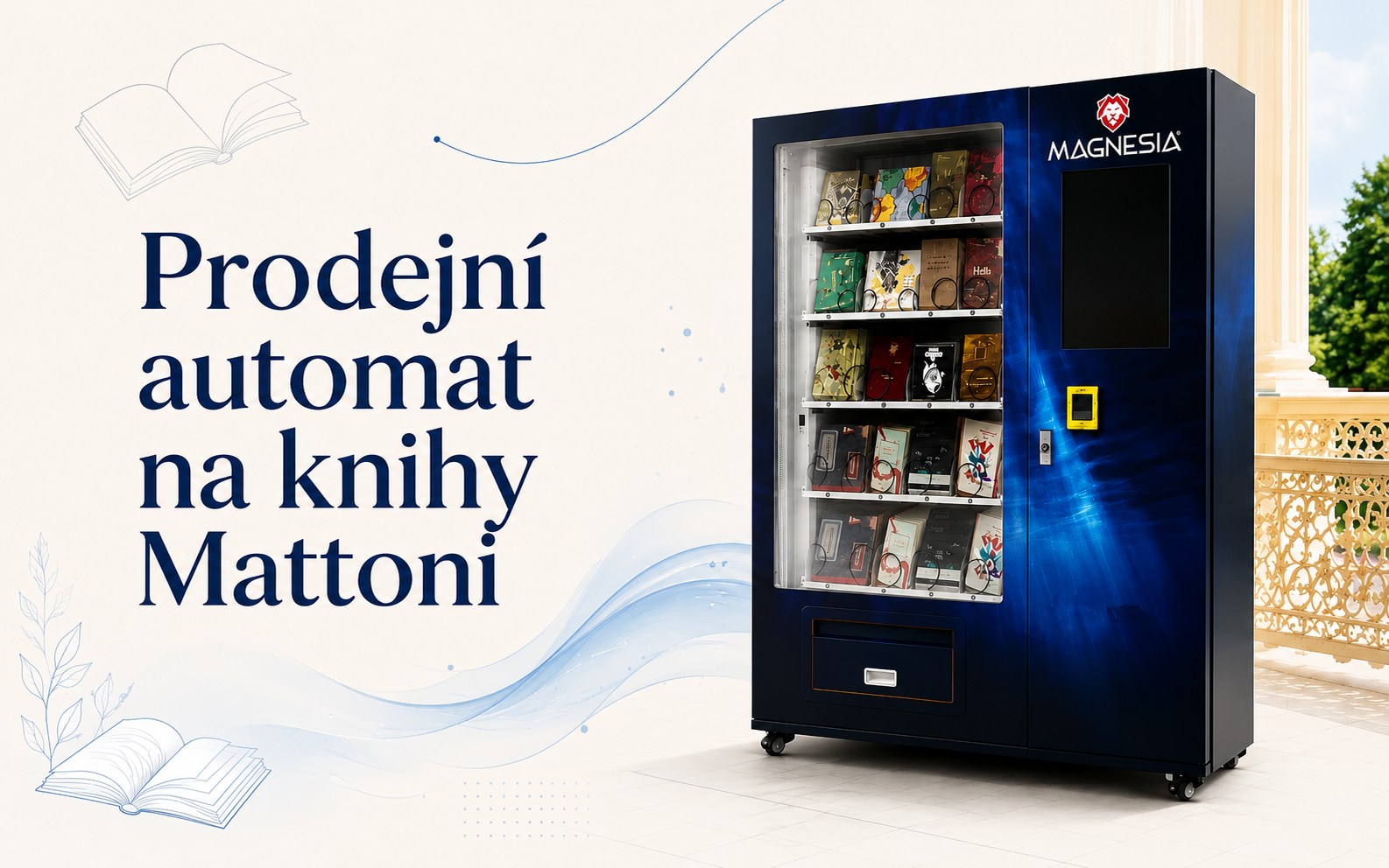 Prodejní automat na knihy Mattoni