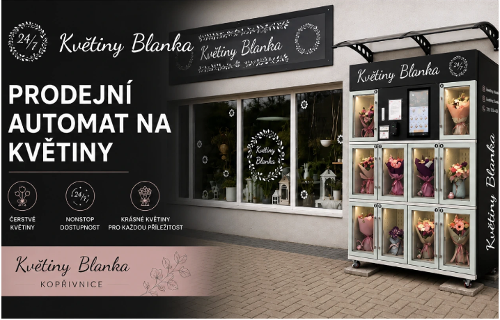 Automat na kvety pre Kvetinárstvo Blanka v Kopřivnici
