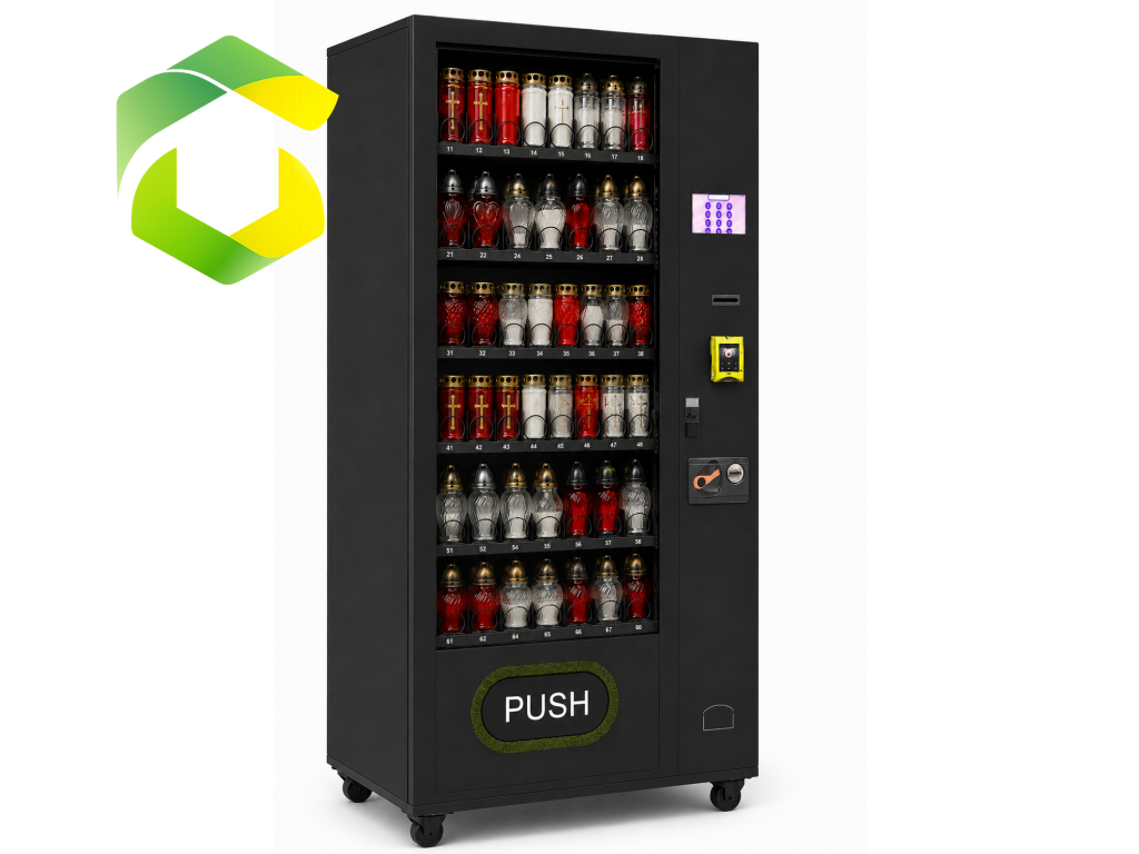 Malý venkovní automat na hřbitovní svíčky CENTRUMO