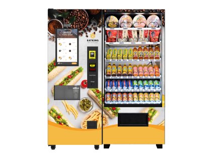 kombinovany vydejni automat na kavu a jidlo