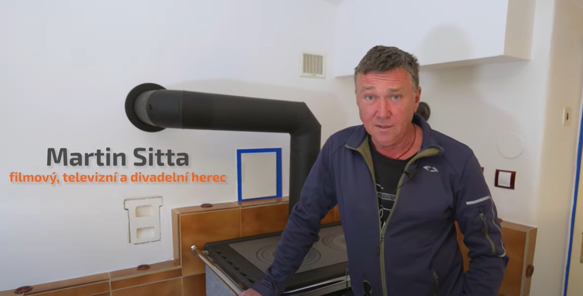 Inštalácia kuchynského sporáka La Nordica Rosa XXL u českého herca Martina Sitty