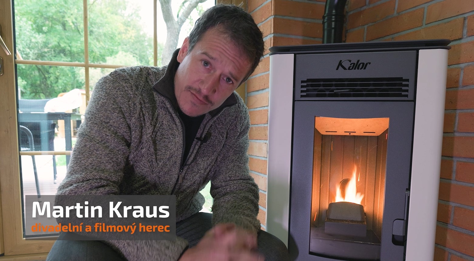 Instalace peletových kamen Kalor Greta u divadelního a filmového herce Martina Krause