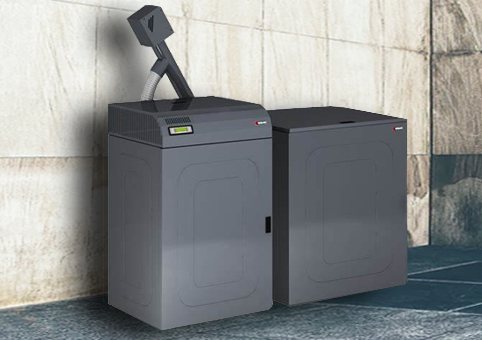 Referenční kotelna s automatickým kotlem na pelety Ungaro CTU PM box