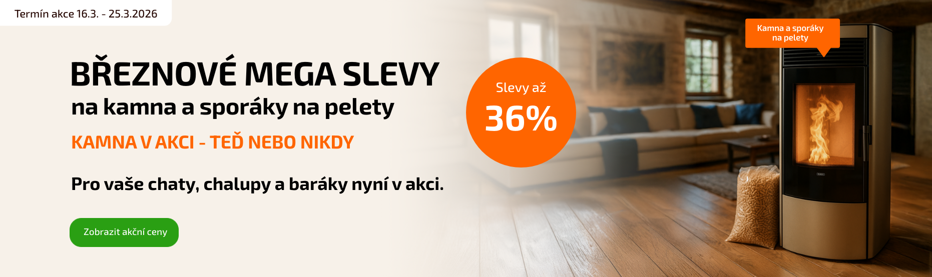 Mega akce březen pelety