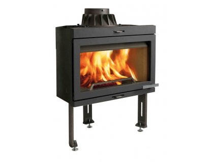 Jotul I 400 FLAT BP -Krbová vložka, rovné sklo, černý lak