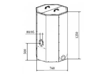 Nádrž na pelety 500l ke kotlům Atmos