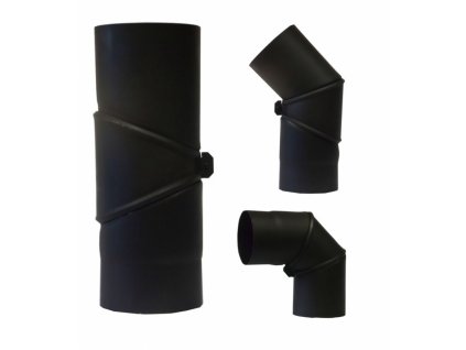 Kouřovod koleno otočné 90-180° - pr. 130 mm