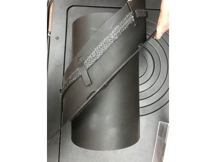 MORAFIS kouřovod - redukce do keramického komínu s kroužkem Ø200/150mm/45°