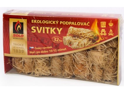 Svitky 32 ks ekologický podpalovač SOLO