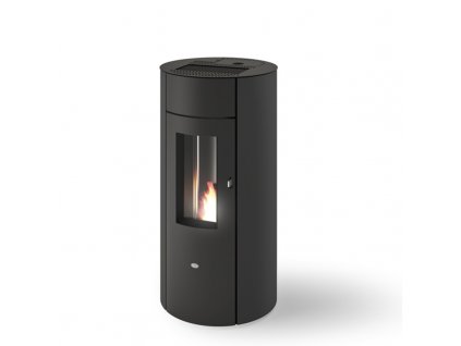 Eva Calor TRINITY PLUS - Kamna na pelety, hermeticky uzavřené (Barva Černá)