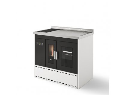 Eva Calor ISOTTA - Teplovodní sporák na pelety (Barva Černá)