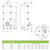 DRAŽICE NAD 500 v3 - Akumulační nádrž bez izolace