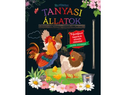 Rejtőzködő tanyasi állatok - Kifestőfüzet kaparós és színezős oldalakkal